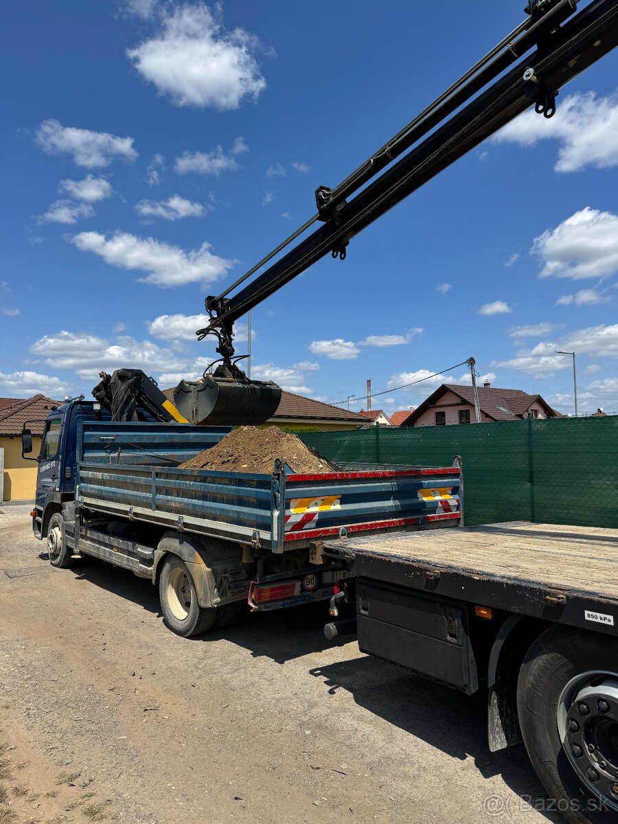 Autodoprava s hydraulickou rukou - dosah 13m 🏗️ - 9