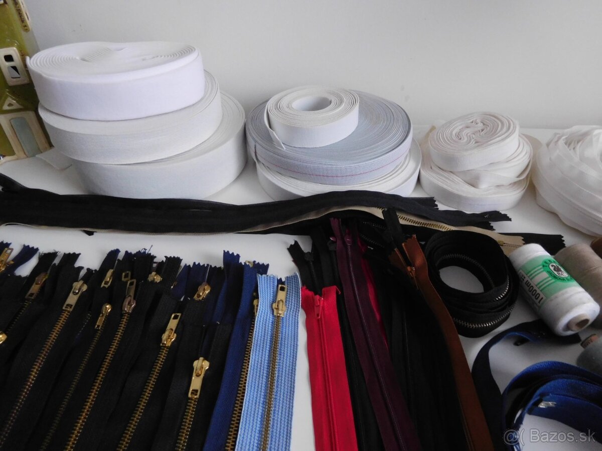 Vlna,ihlice,knihy na štrikovanie, nite na vyšívanie, gumy, - 9