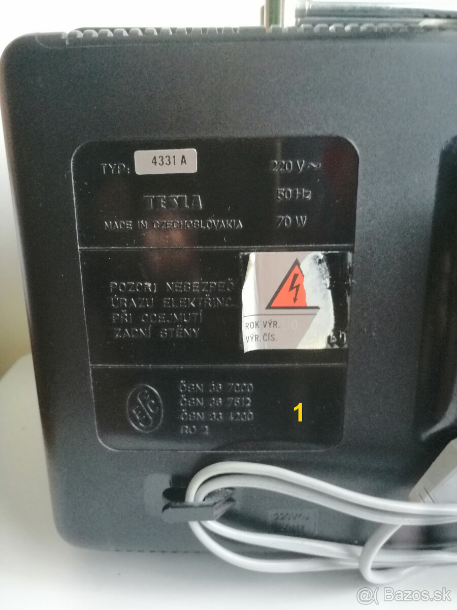 PREDÁM VZÁCNY TV TESLA MÁNES COLOR 2 KUSY - 9