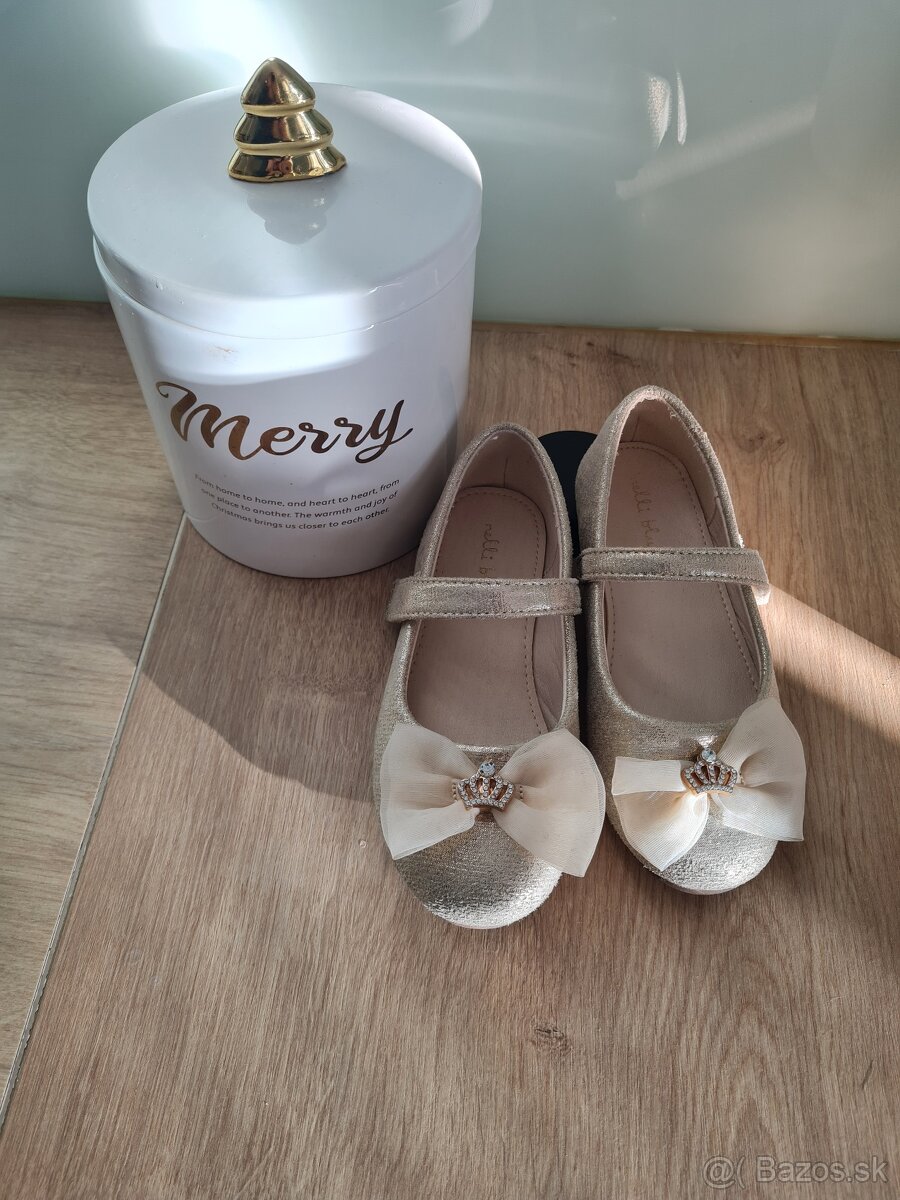 Zlate balerinky Nelli Blu 28 - 9