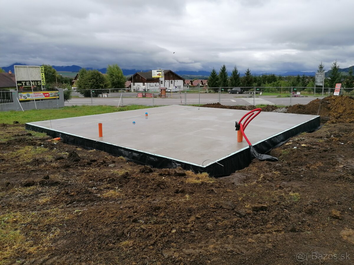 Stavebné práce - Hrubé stavby - základové dosky - 9