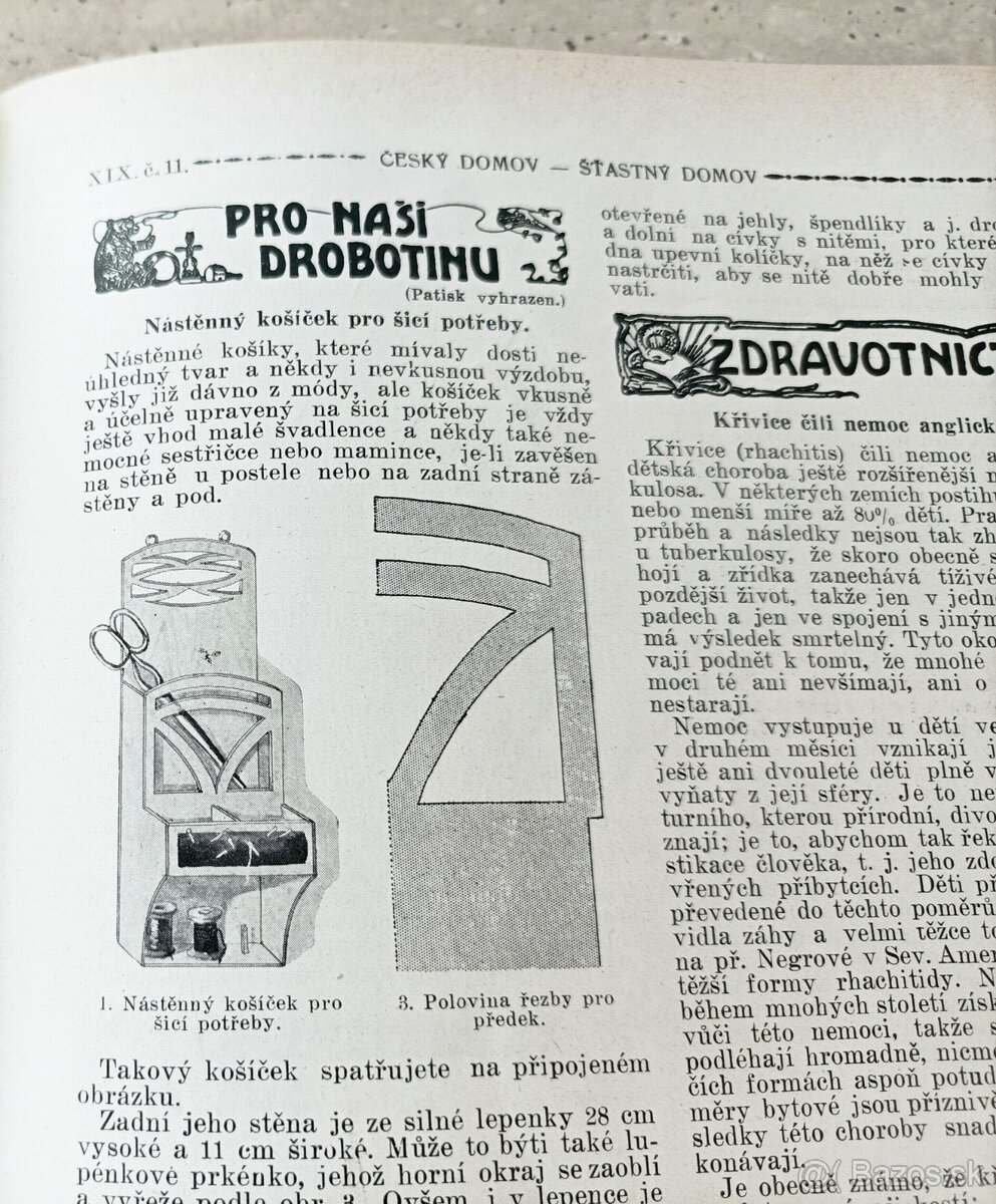 Časopisy Šťastný domov, svázaný ročník 1924, krásný stav - 9