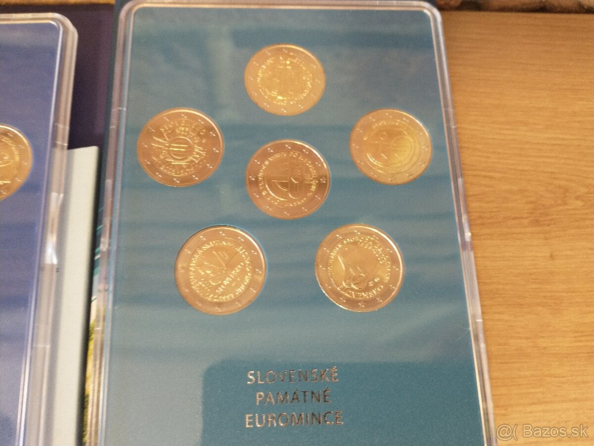 pamätné mince, coincards, mincové kartičky, sady mincí SK - 9