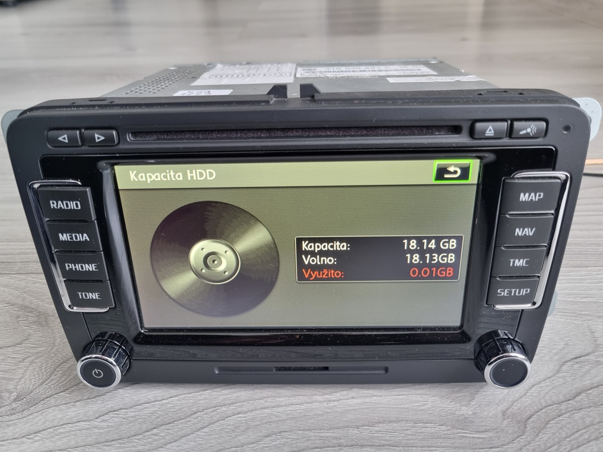 Skoda Columbus 2014 RNS510 Navi LED SSD Mapy V17 2020 - 9