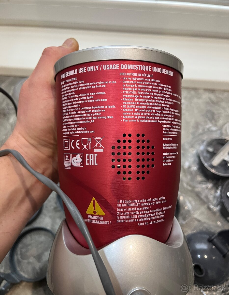 Delimano Nutribullet 600W Červený - 9