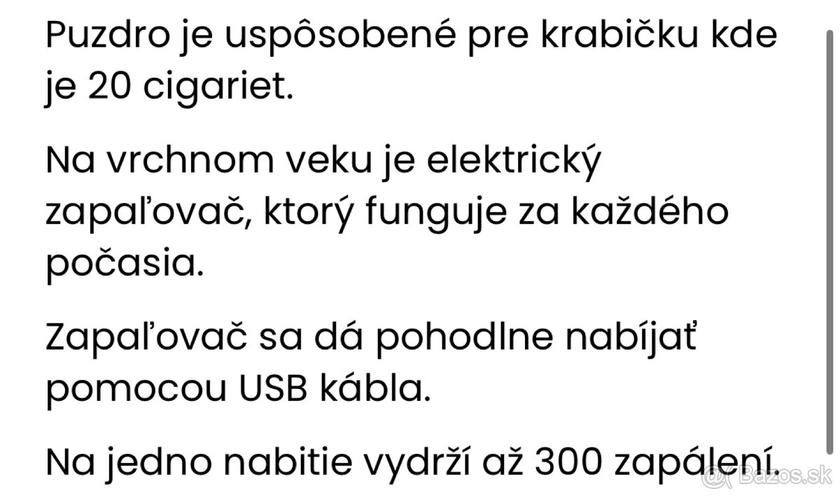 Puzdro na cigarety so zapalovačom - 9