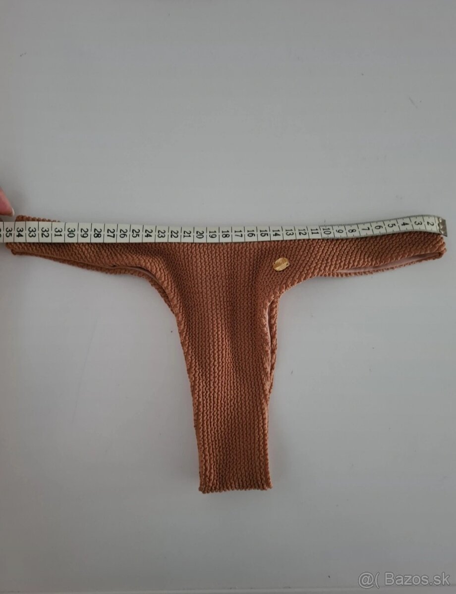 Hnede luxusne plavky Lemonky 3 ks - 9