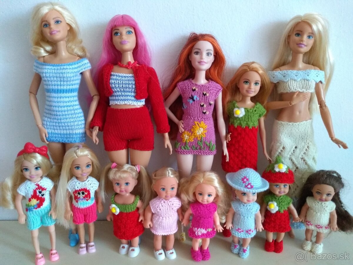 letné šaty s bodkami na bábiky barbie ken RH klobúk kabelka - 9