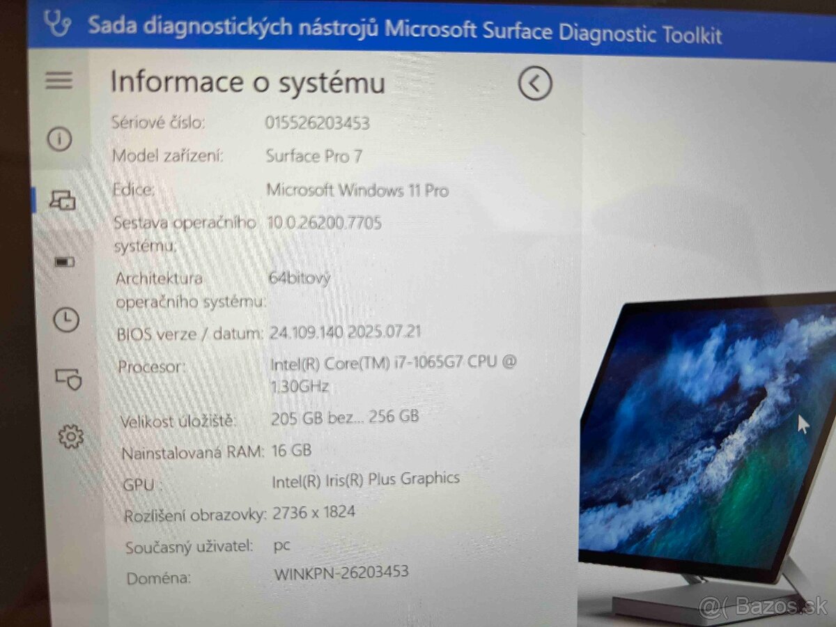 Microsoft Surface Pro 7 – i7 / 16 GB RAM / 256 GB SSD + kláv - 9