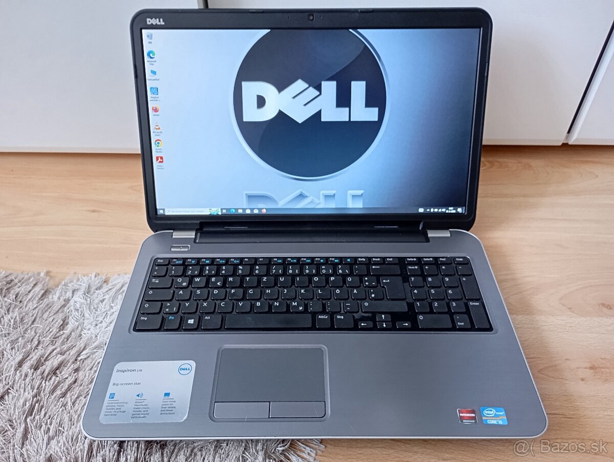 veľký 17" ntb DELL / Intel core i5 / 8gb ram / 500gb ssd - 9