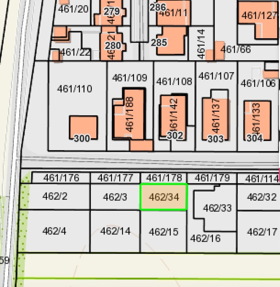 Stavebný pozemok 690 m², Vrádište s IS - 9