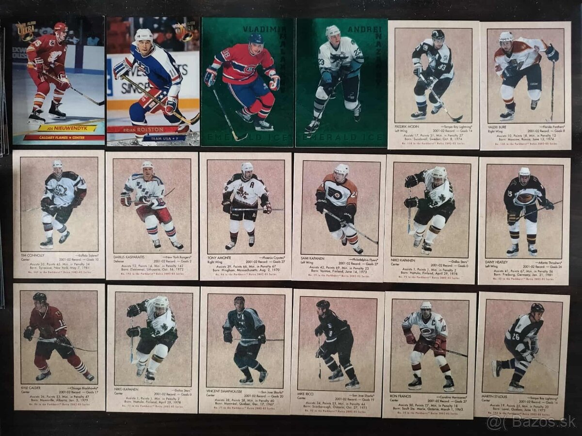 Predám hokejove kartičky z 90 rokov (ultra,parkhurst,score, - 9
