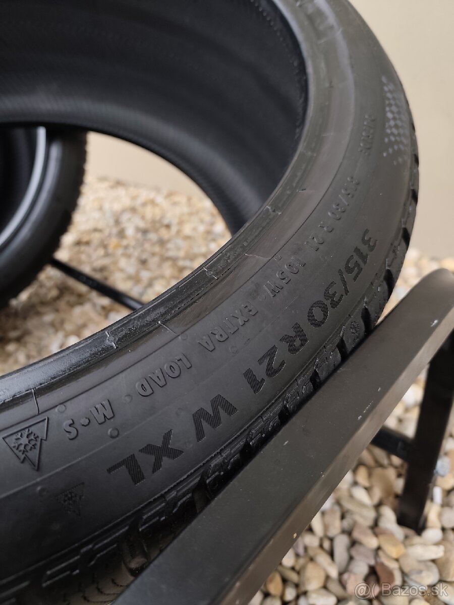 2x zimné pneumatiky Continental 315/30R21 - 9