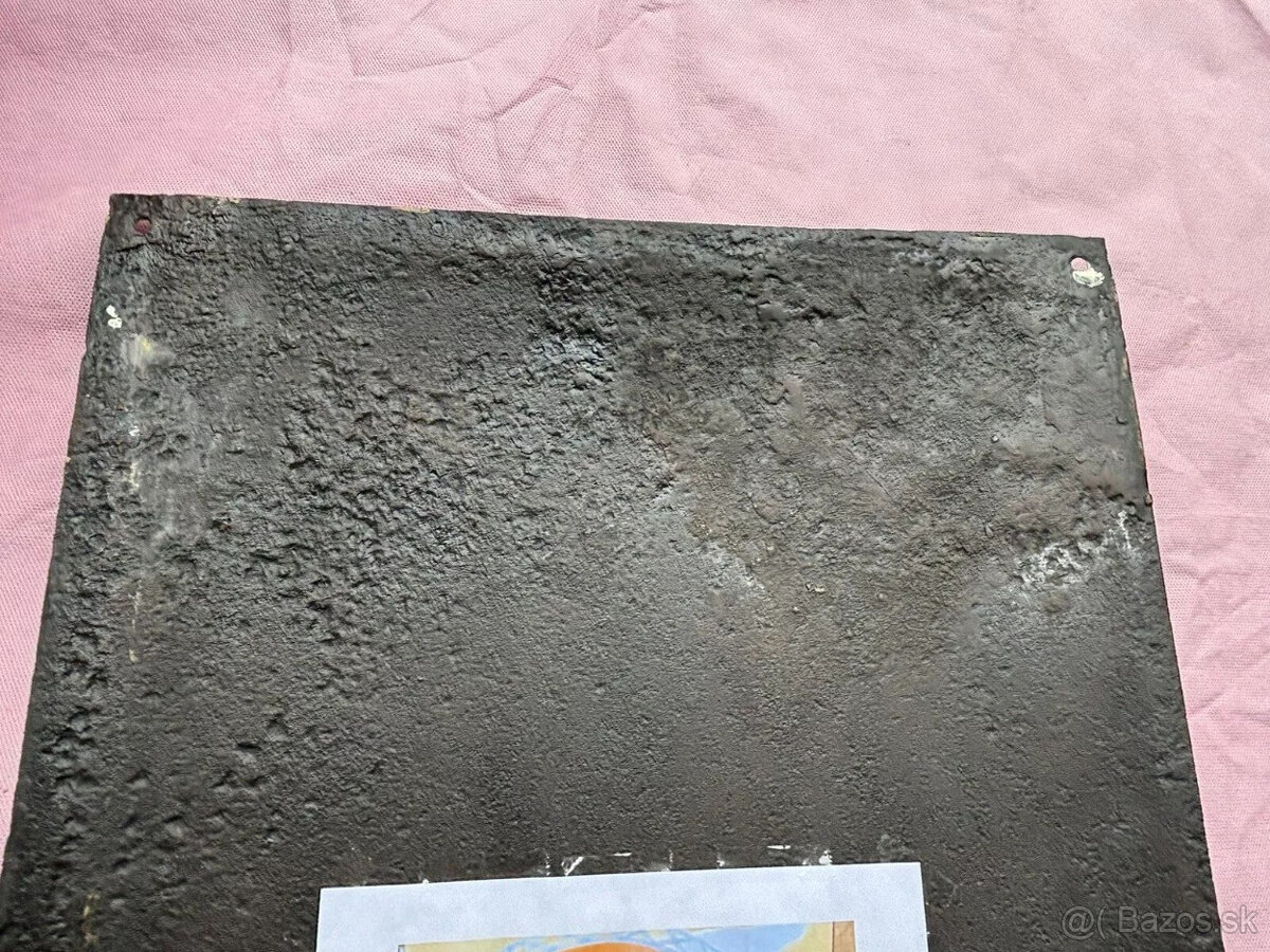 Smaltovaná ceduľa. Originálna smaltovaná ceduľa. CIGARETY ZU - 9