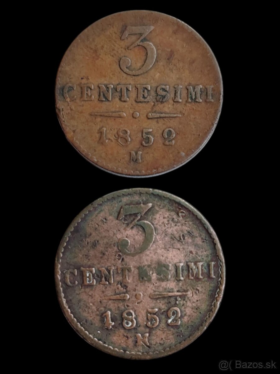 Mince Františkja Jozefa I. - striebro i meď - 9