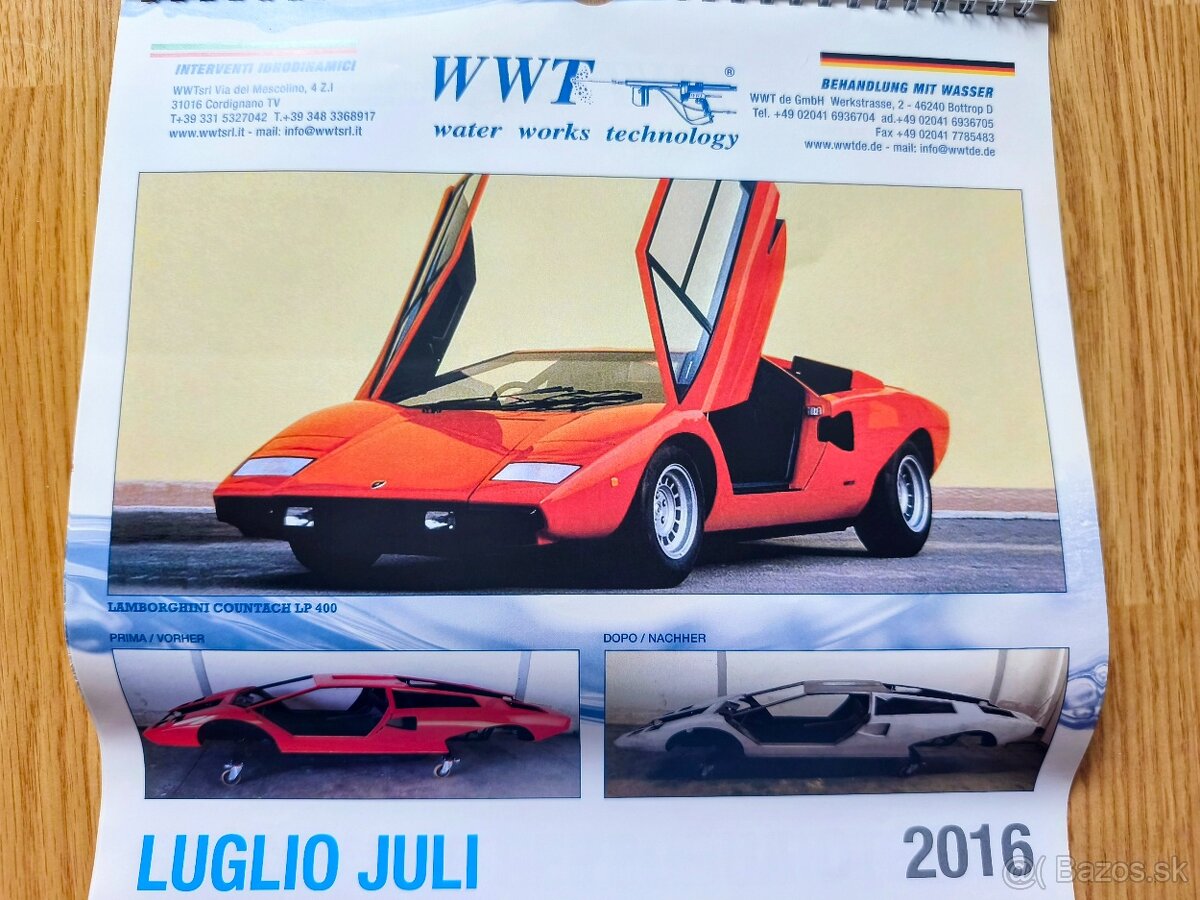 talianske nástenné kalendáre 2016 - 9