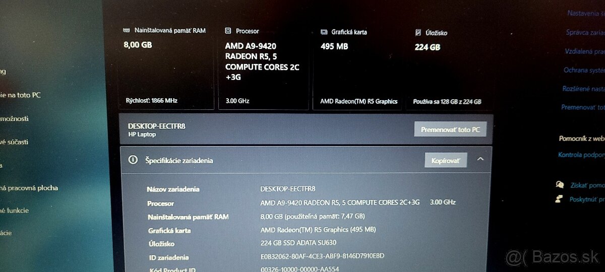 Predám Notebook HP - 9
