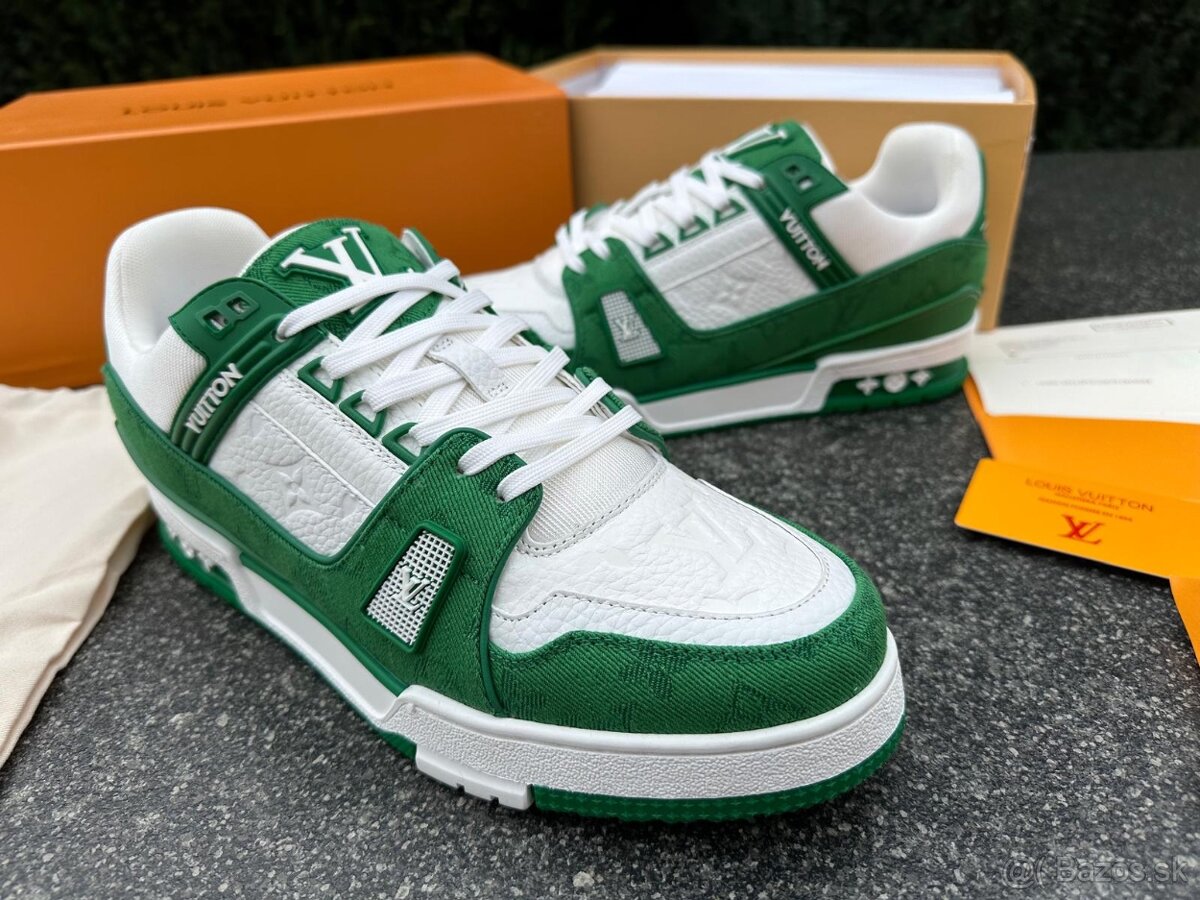 Louis Vuitton tenisky GREEN komplet balenie - 9