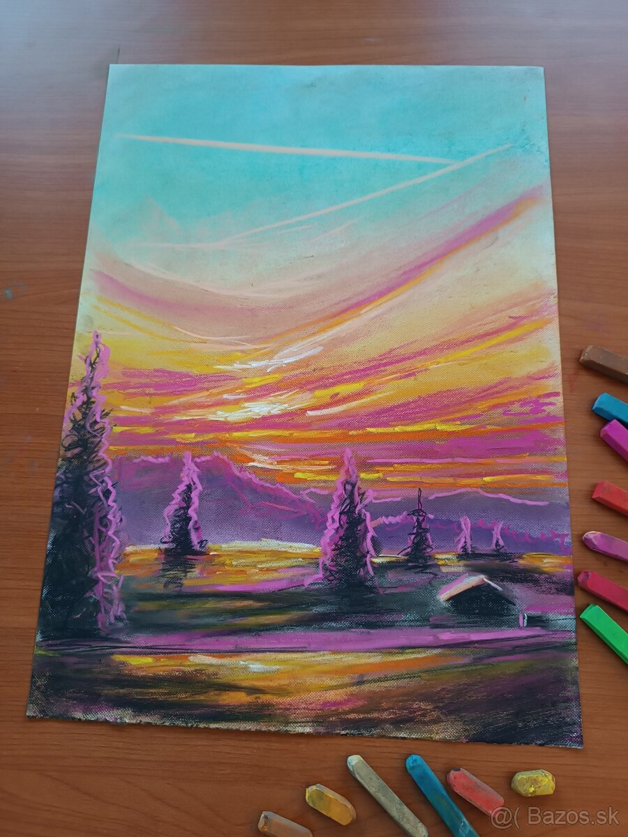 Maľba suchým pastelom - 9