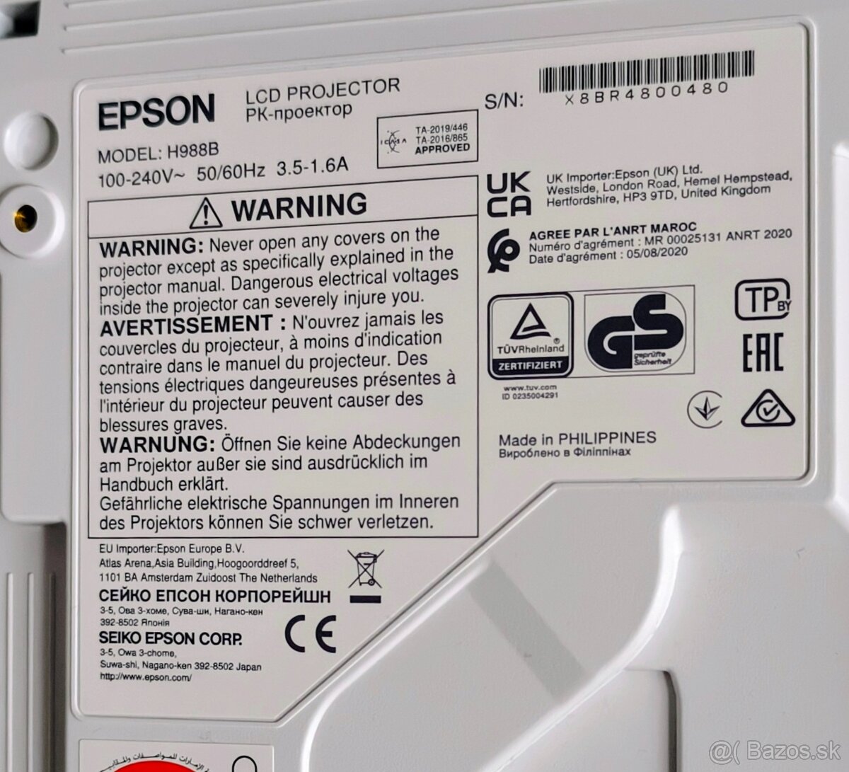 Epson EB-992F Full HD projektor - 9