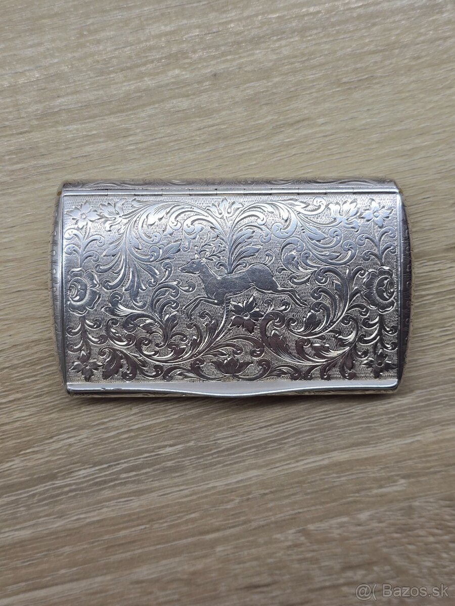 Strieborná tabatierka rok 1864 812/1000 - 9