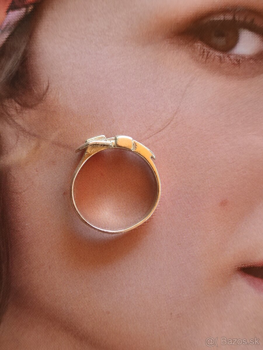 Strieborný prsteň 925 opasok - 9