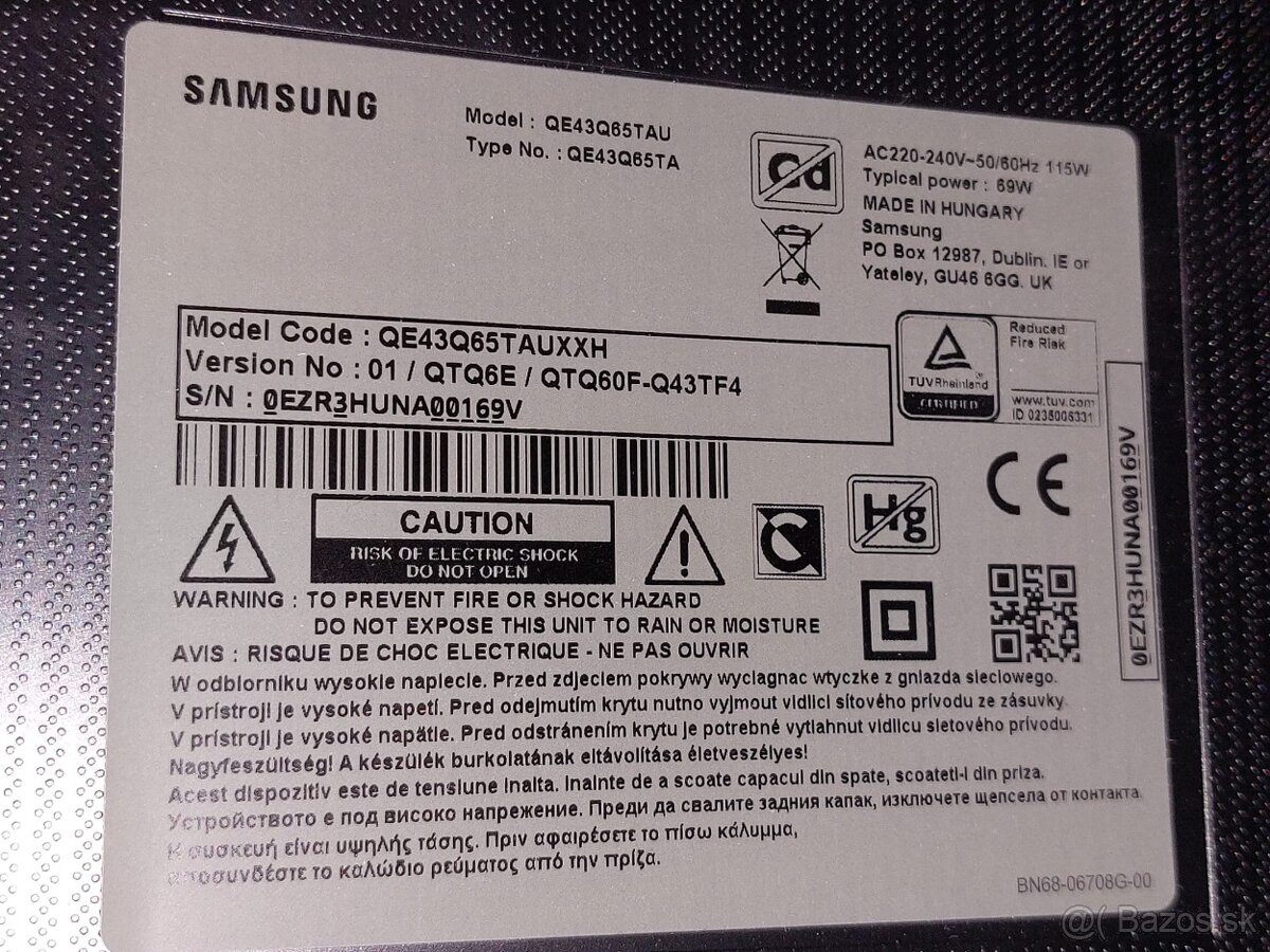 43“ QLED Samsung 4K UHD Smart TV - 9