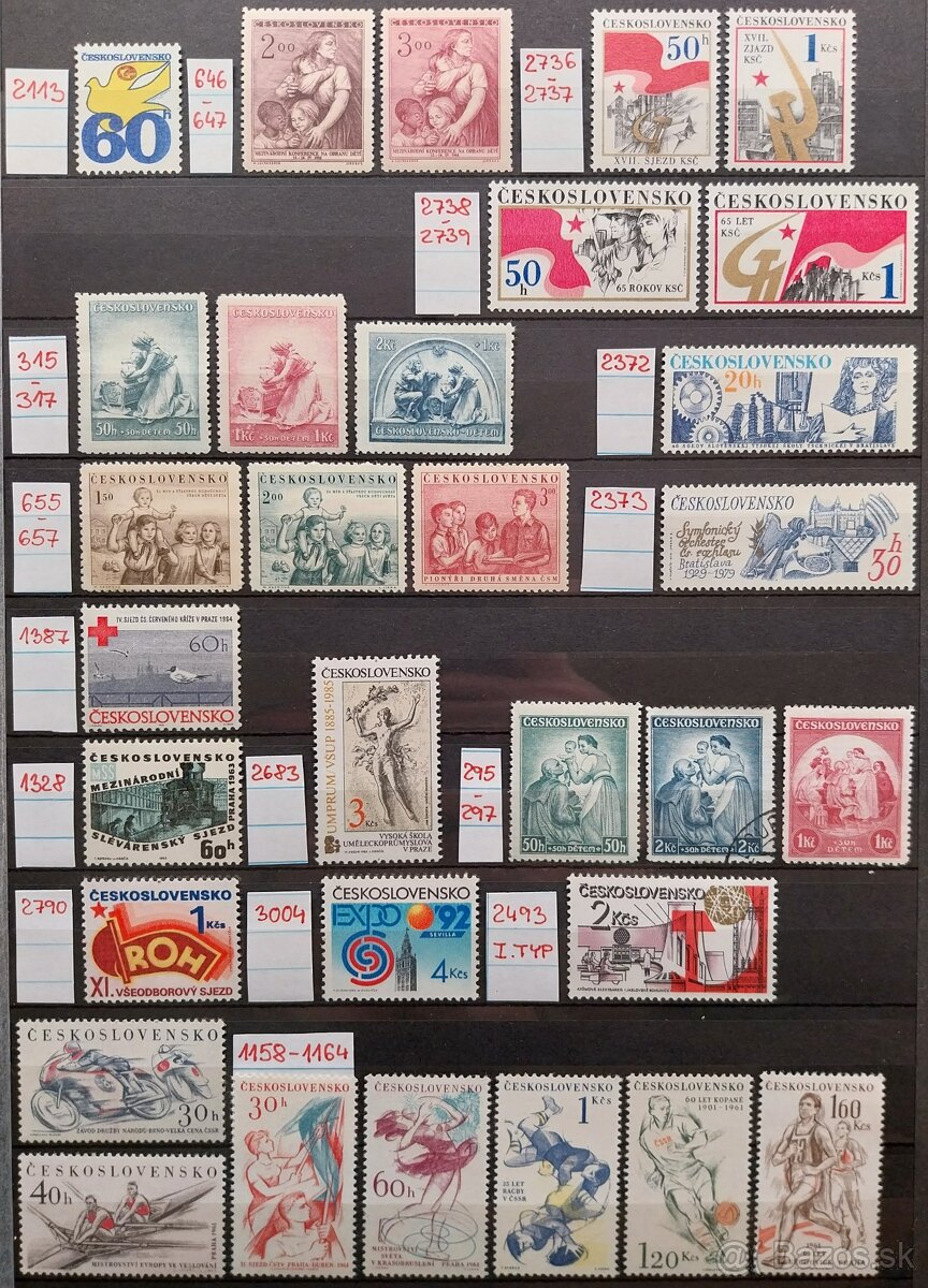 Známky ČSR – 1 - 9