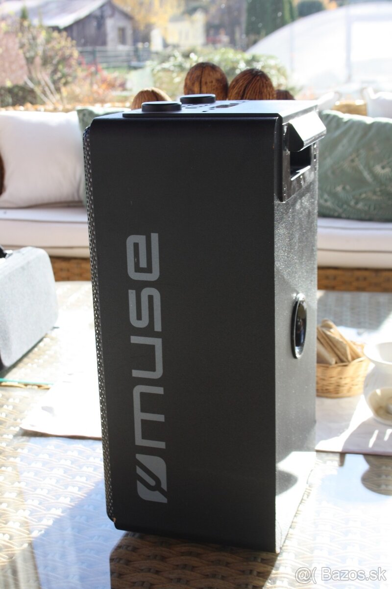 Predám prenosný reproduktor Muse 1808 DJ - 9