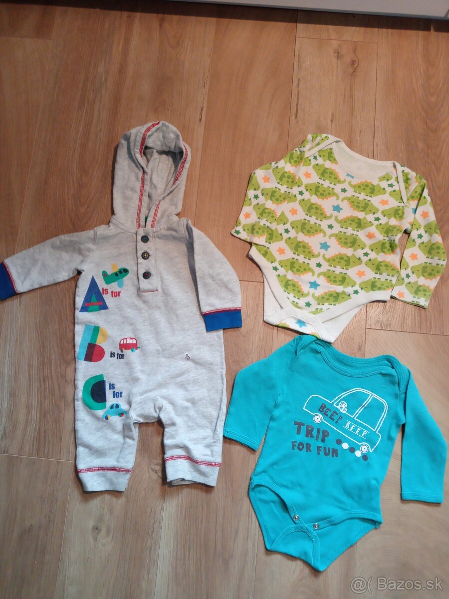 Pleteny svetrik Next+kosela Zara+2x nohavice 68 - 9