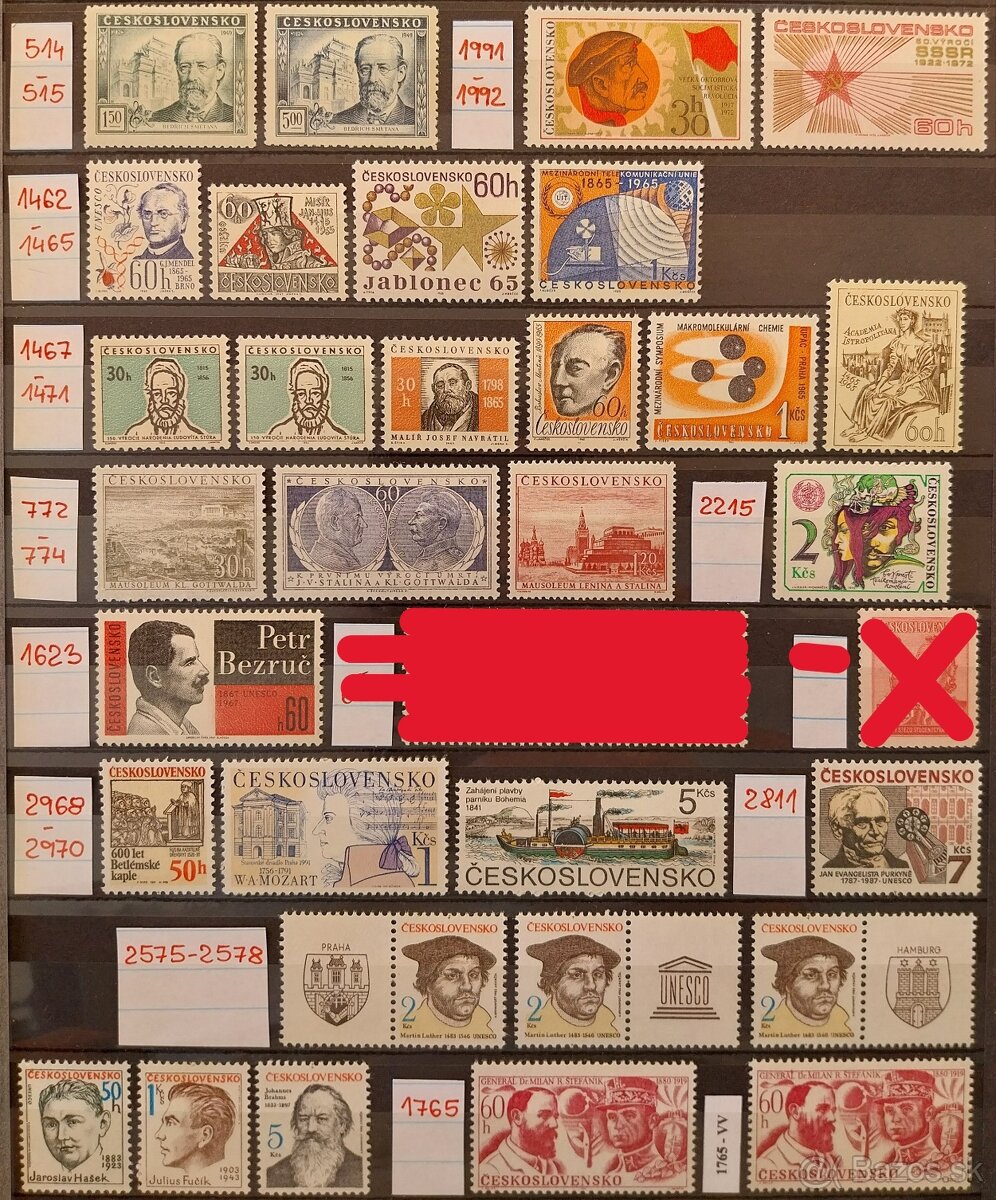 Známky ČSR – 3 - 9