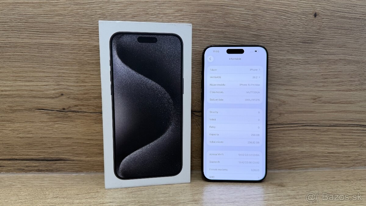 Apple iPhone 15 Pro Max 256GB Black Titanium - 9
