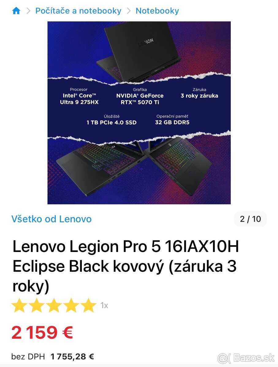 Lenovo Legion 5 Pro 16IAX10H - 9