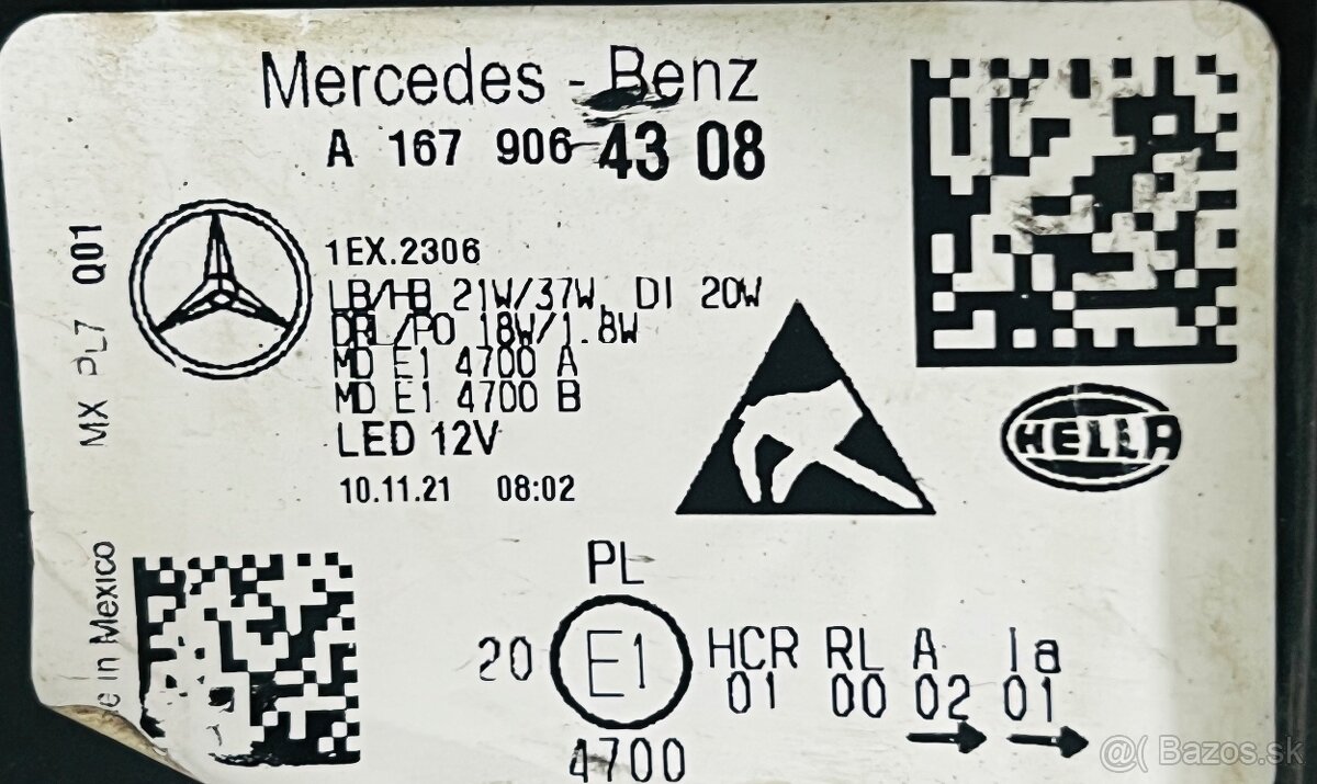 Mercedes GLE W167 LED světlomet světlo - 9