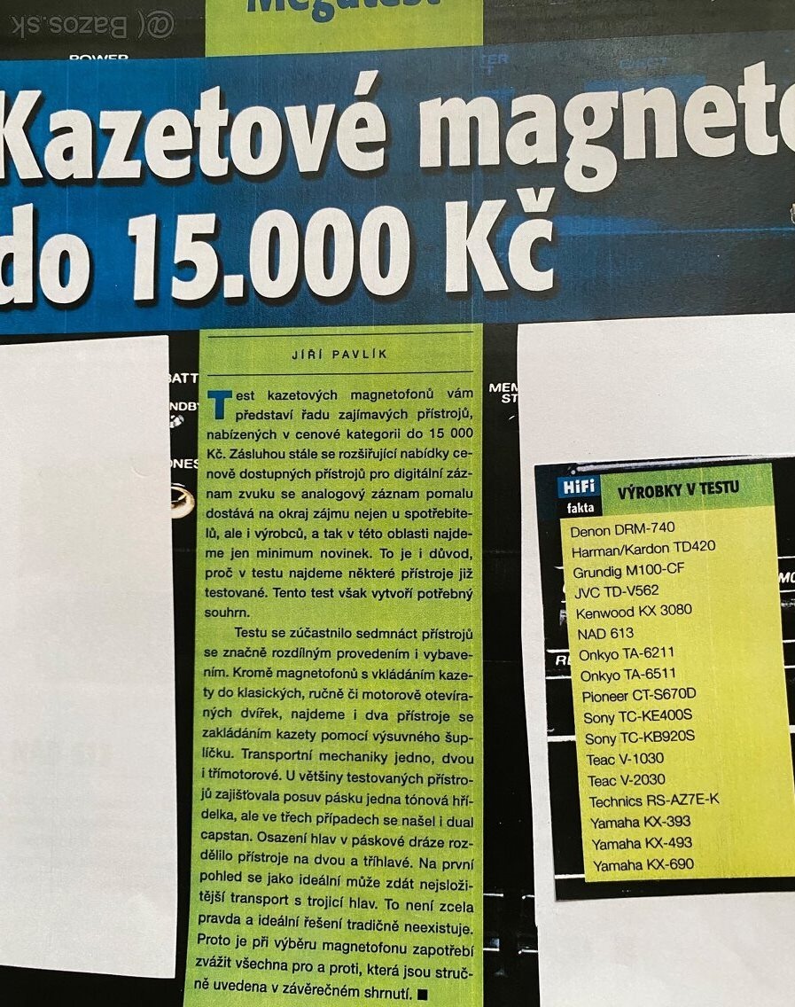 Predam kazetak 3x NAD a dvojdeck rozne - 9