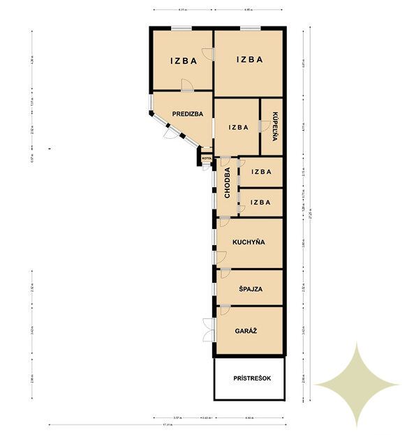 REZERVOVANÉ - Čiastočne zrekonštruovaný rodinný dom s letnou - 9