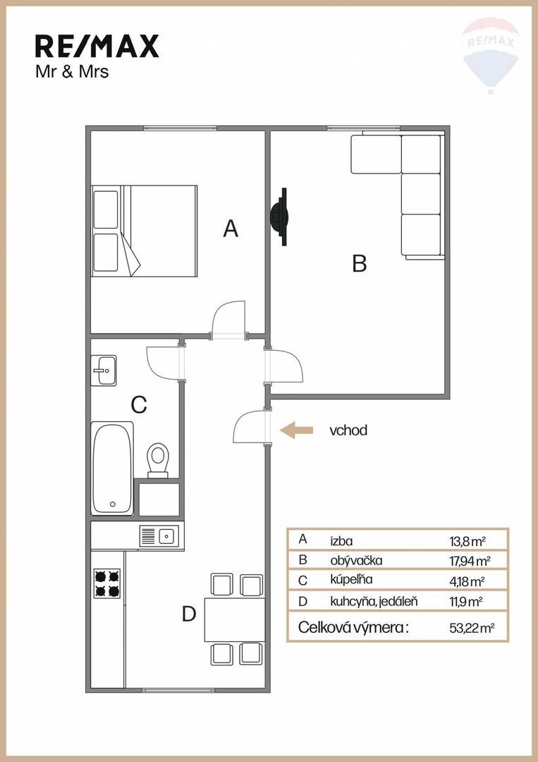 Na predaj 2-izbový byt po kompletnej rekonštrukcii v centre - 9