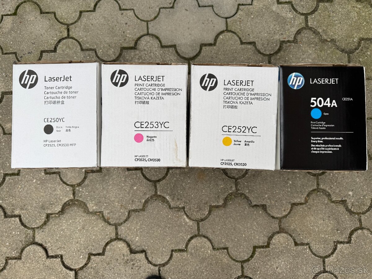 Originalne HP tonery CE251A, CE252YC, CE253YC, CE250YC - 9