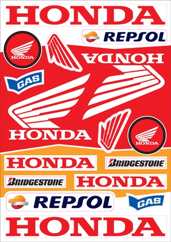 Predám nálepky Honda - 9