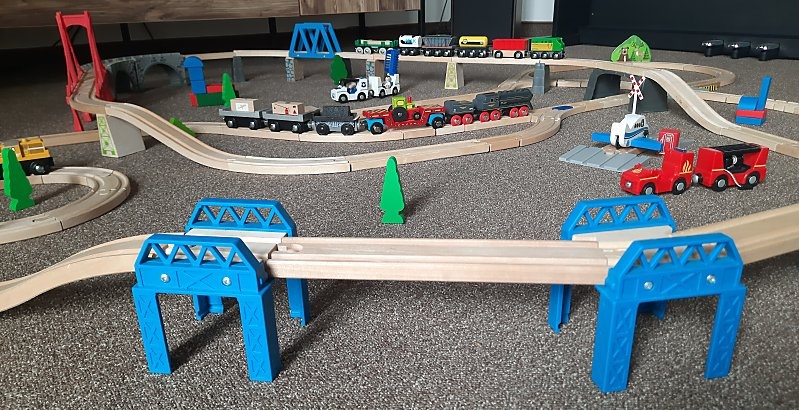 dreveny vlacik, drevena zeleznica, detska zeleznicka - 9