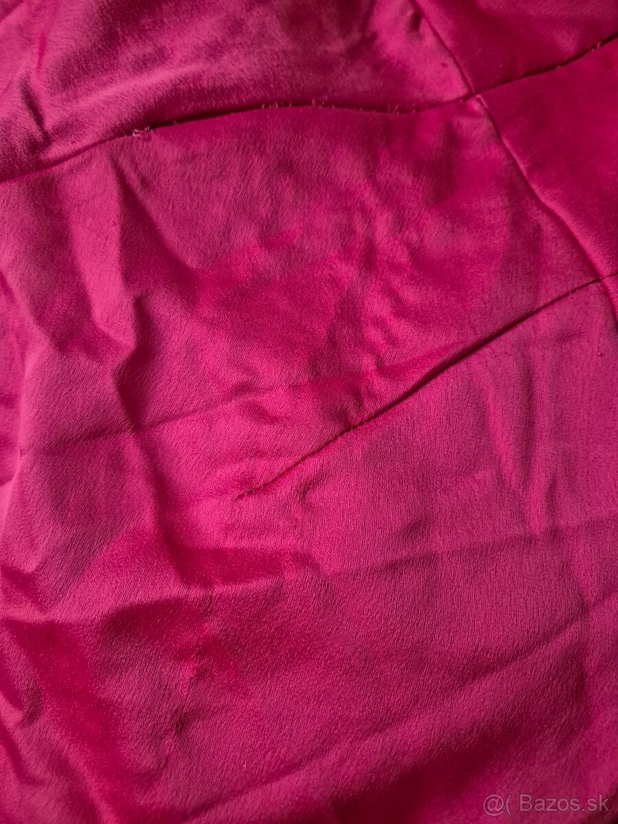 Elegantné lesklé šaty M - 9