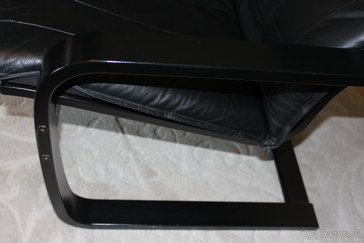 Kožené kreslo pravá koža - 9