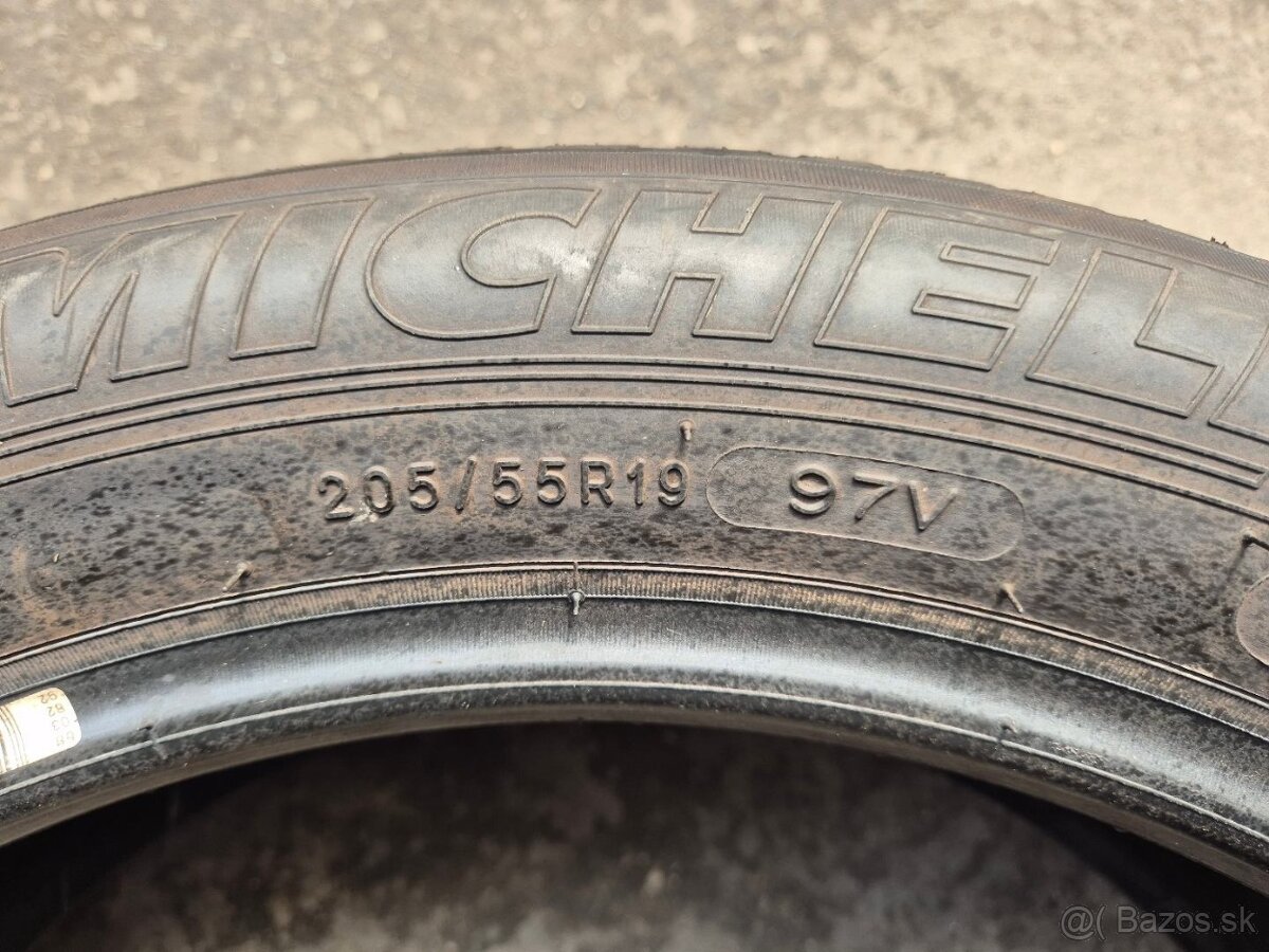 205/55 r19 letné 4 ks MICHELIN dezén 7,1 - 7 mm DOT2022 - 9
