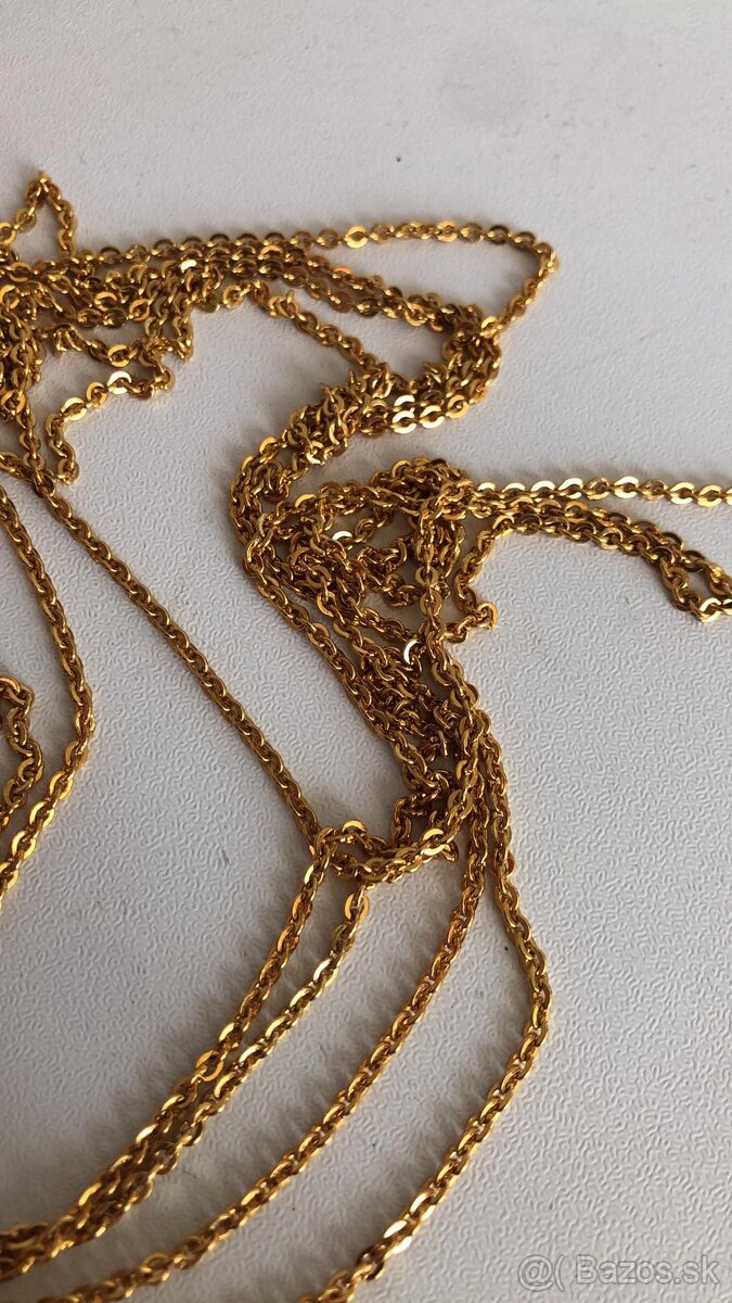 Strieborná a zlatá retiazka - 9