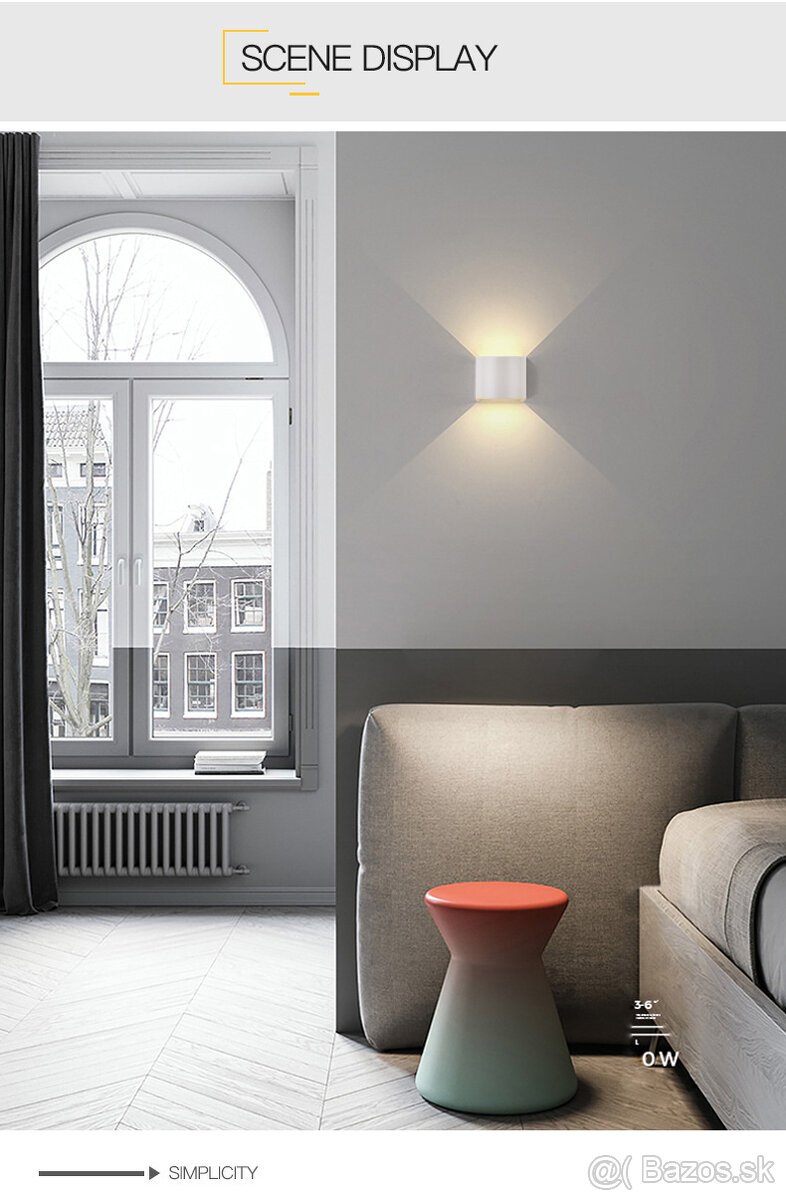 Polkruhová moderná lampa - 9