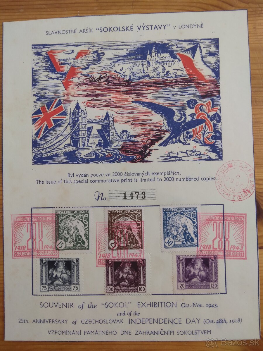ČESKOSLOVENSKO Legionárske - minizbierka - 9