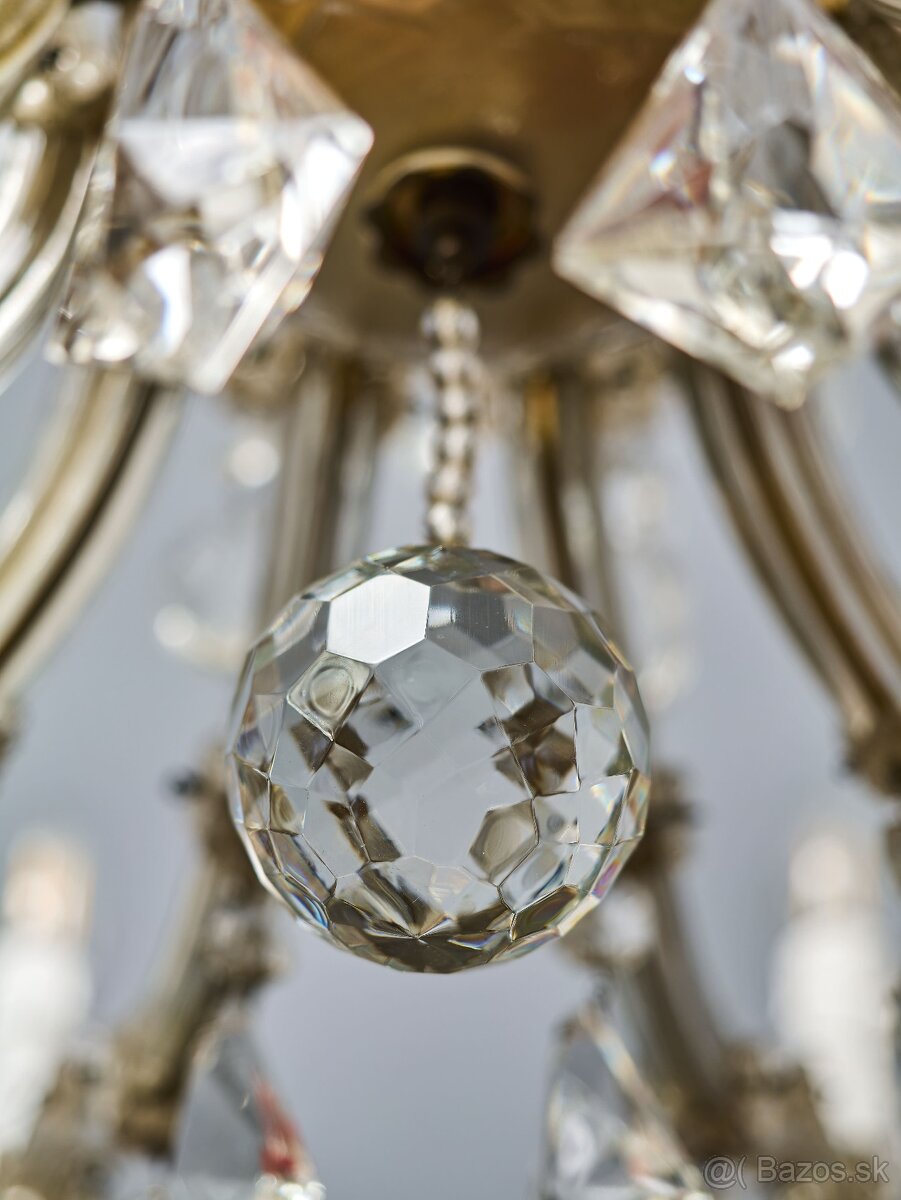 Veľký krištáľový luster Márie Terézie 18 žiaroviek - 9