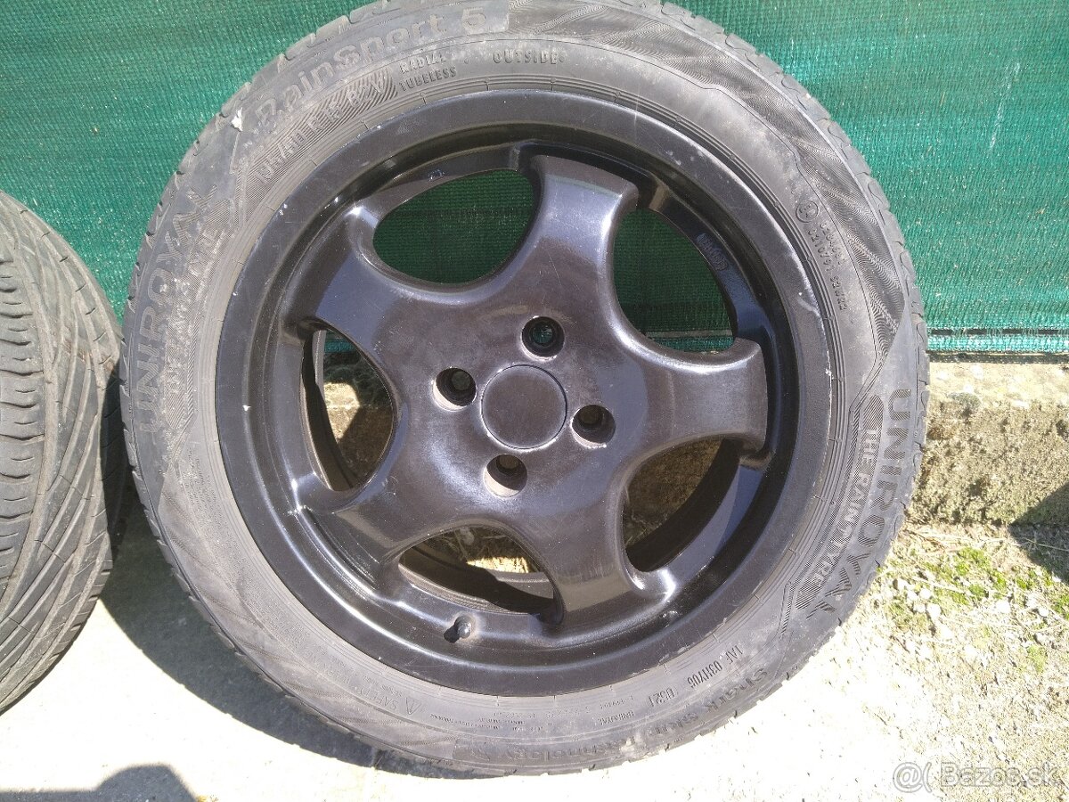 Alu disky STTI R15 4x100 + letné pneu - 9