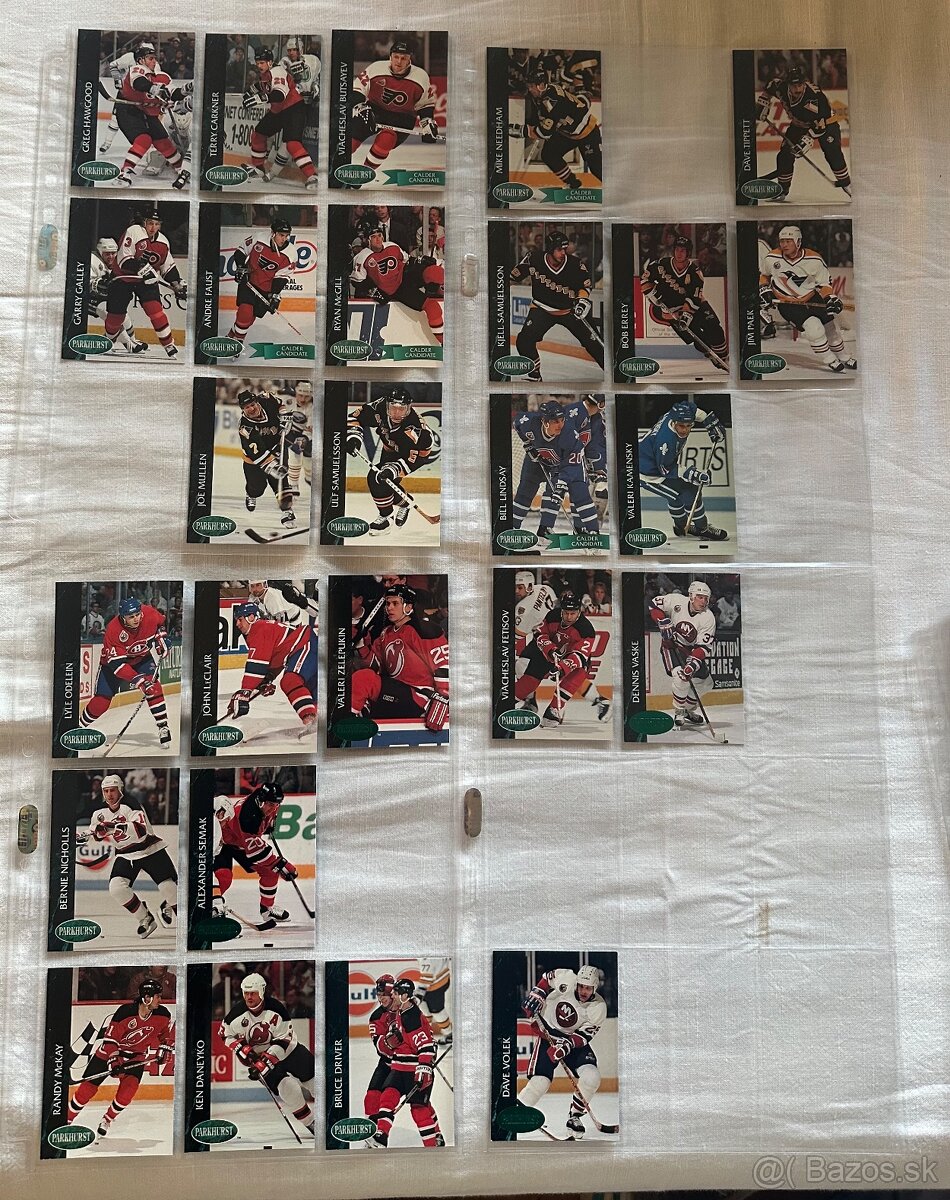 Predám hokejové kartičky Parkhurst 1992-93 - 9
