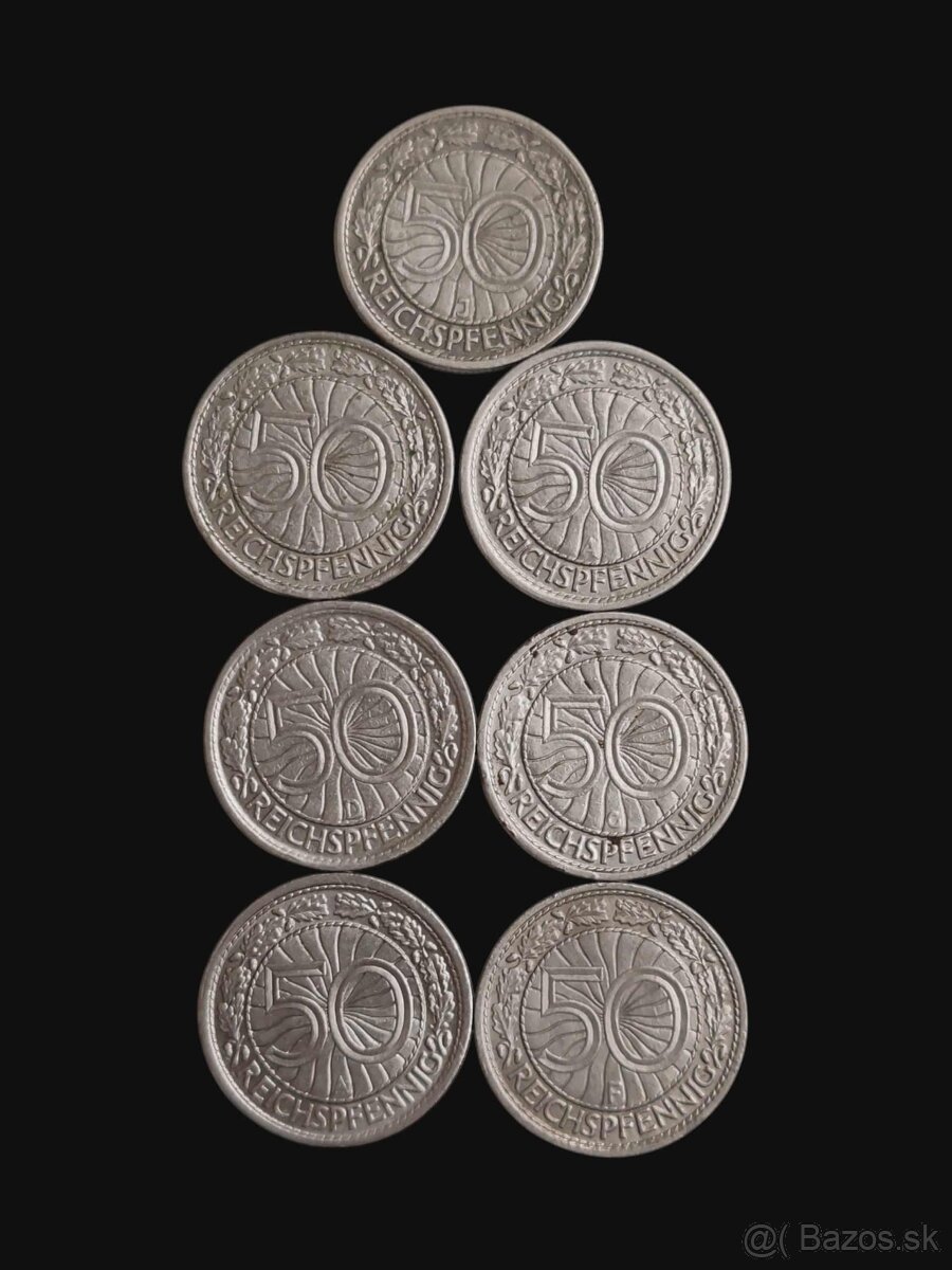 Drobné obehové mince Nemecka - 9